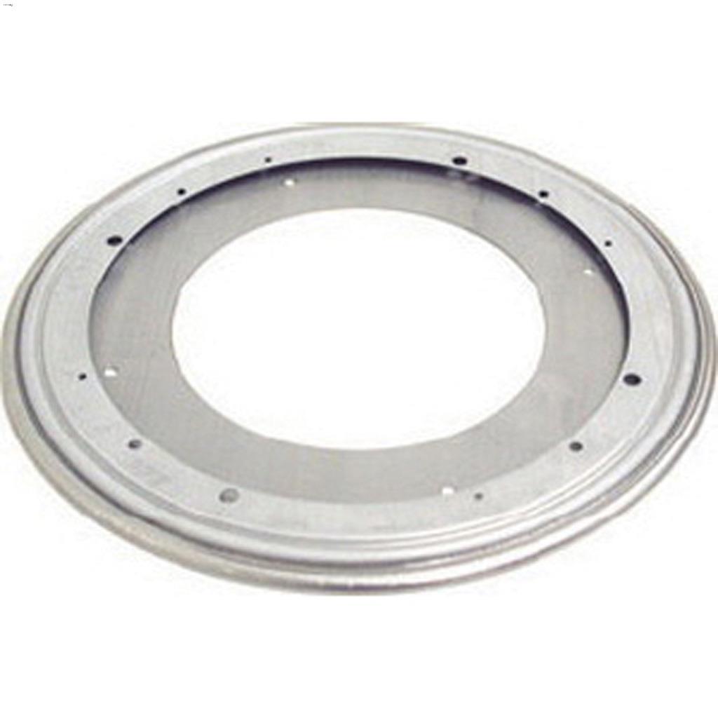 Plateau tournant Lazy Susan avec cadre métallique, zinc 12"