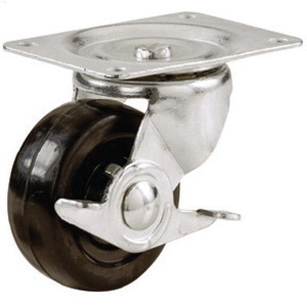 Roulette pivotante usage général frein latéral 5" x 6-1/8"