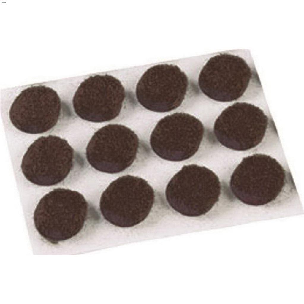 Coussin autoadhésif rond usage moyen brun Surface Gard® 1/2"