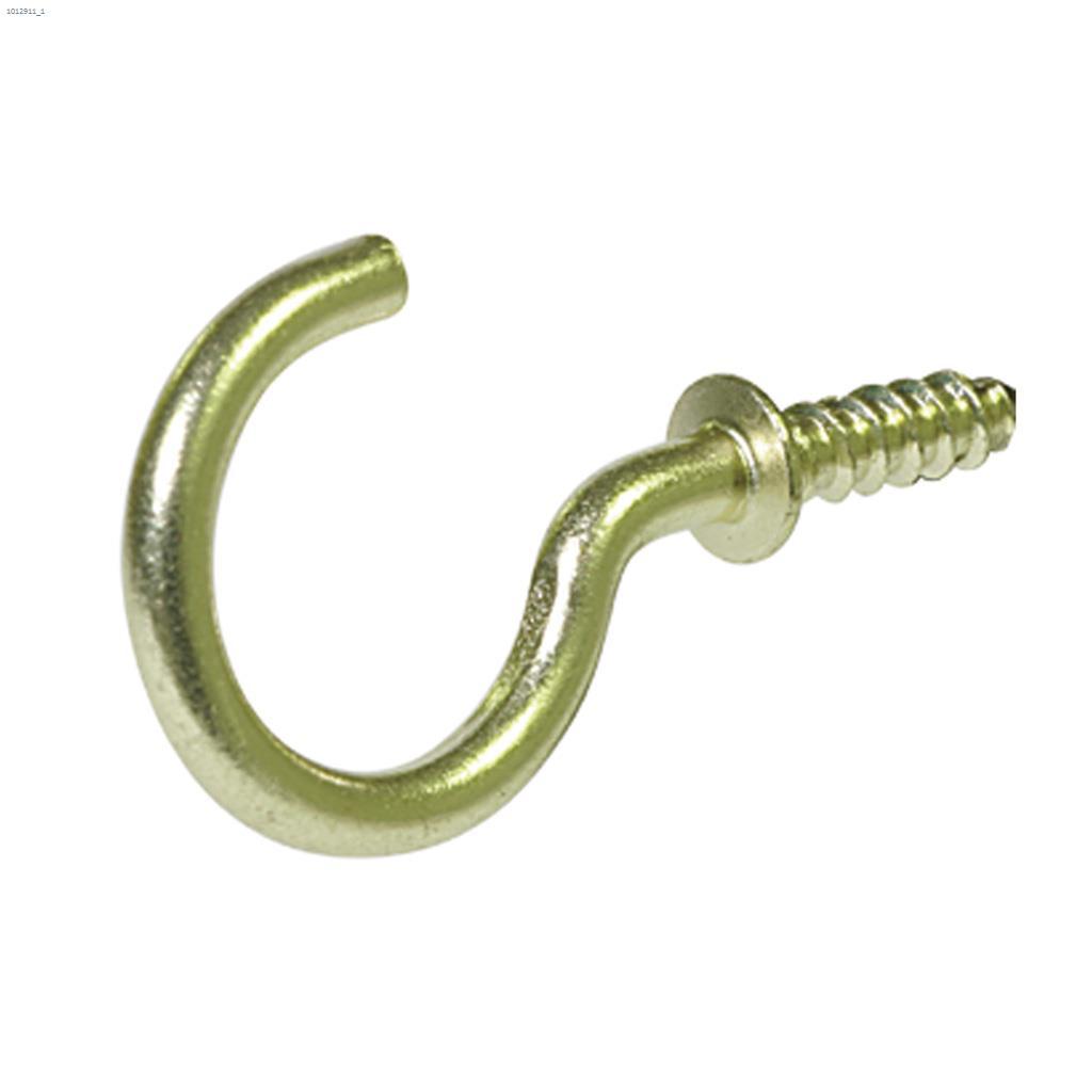 5/8" Solid Brass Cup Hook-5/Pack