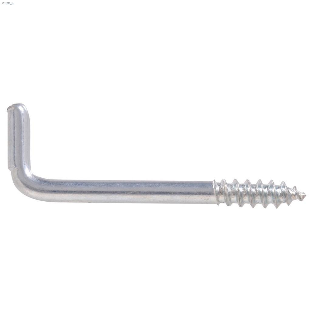 0.135" x 1-13/16" Zinc Plated Square Bend Hook-6/Pack