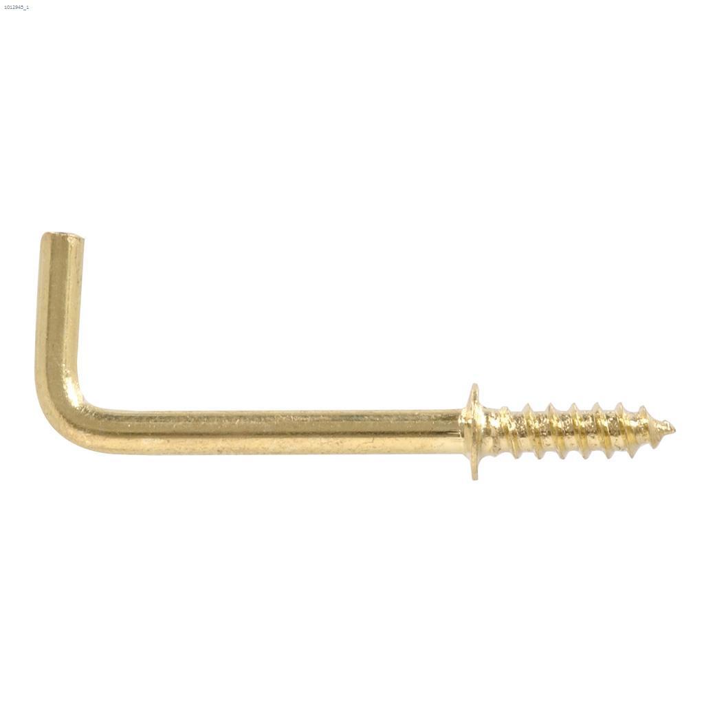 1/2" Solid Brass Shoulder Hook-5/Pack