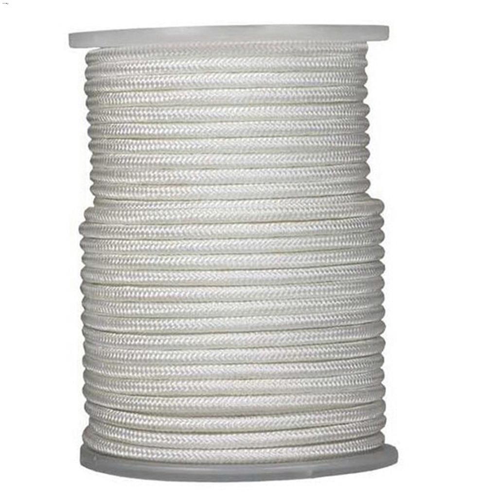 3/8" White Super Heavy Duty Double Braided Rope