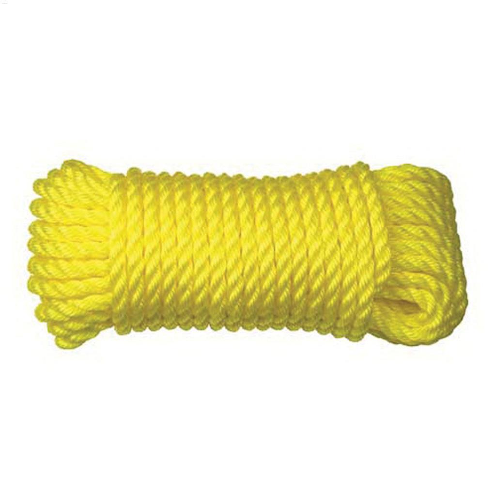 3/8" x 50' Yellow Medium Duty Twisted Rope