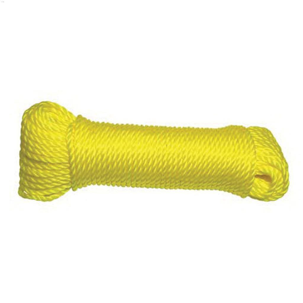 1/4" x 100' Yellow Medium Duty Twisted Rope