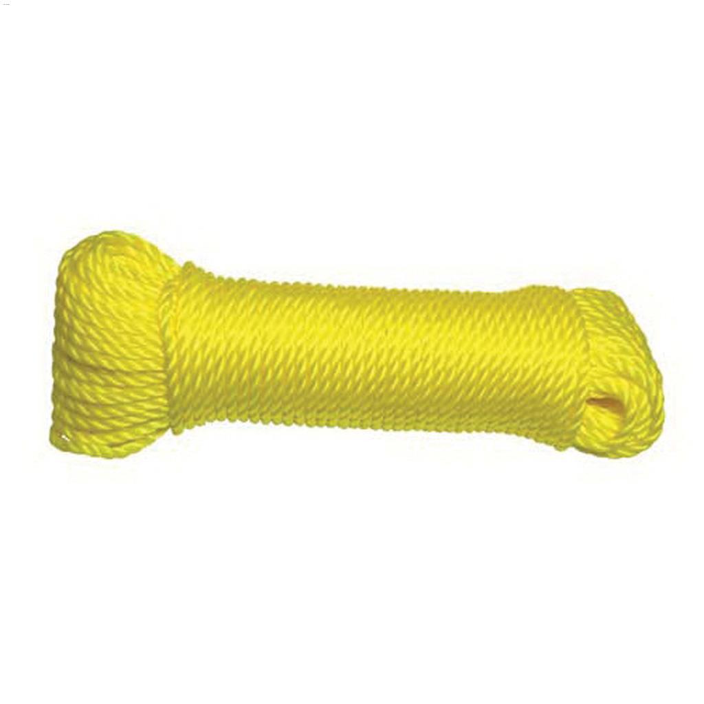 1/4" x 50' Yellow Medium Duty Twisted Rope
