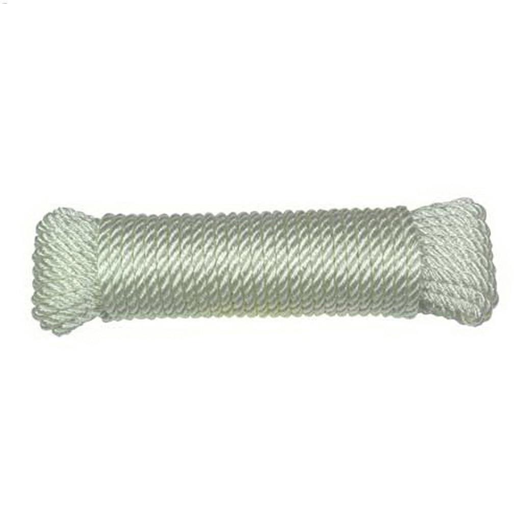1/4" x 50' White Heavy Duty Twisted Rope