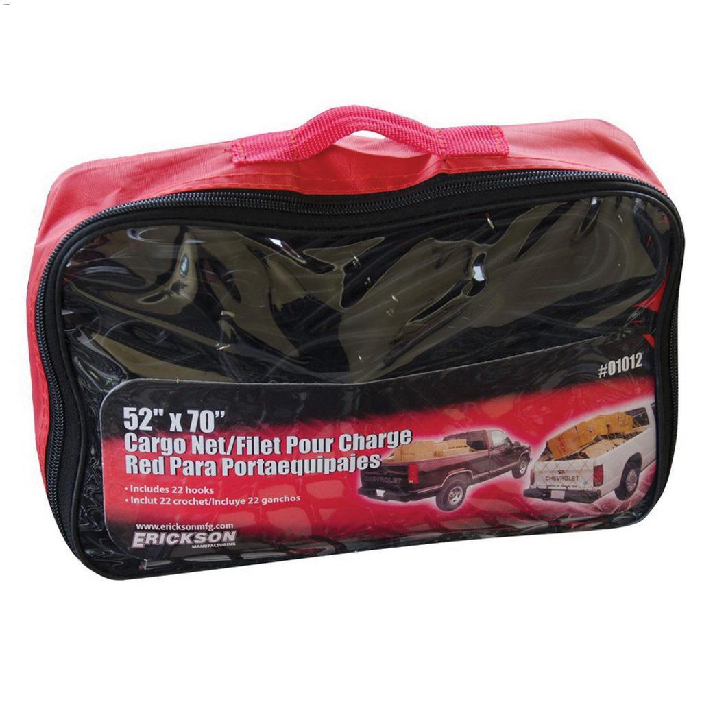 52" x 70" Black Cargo Net-22 Hook