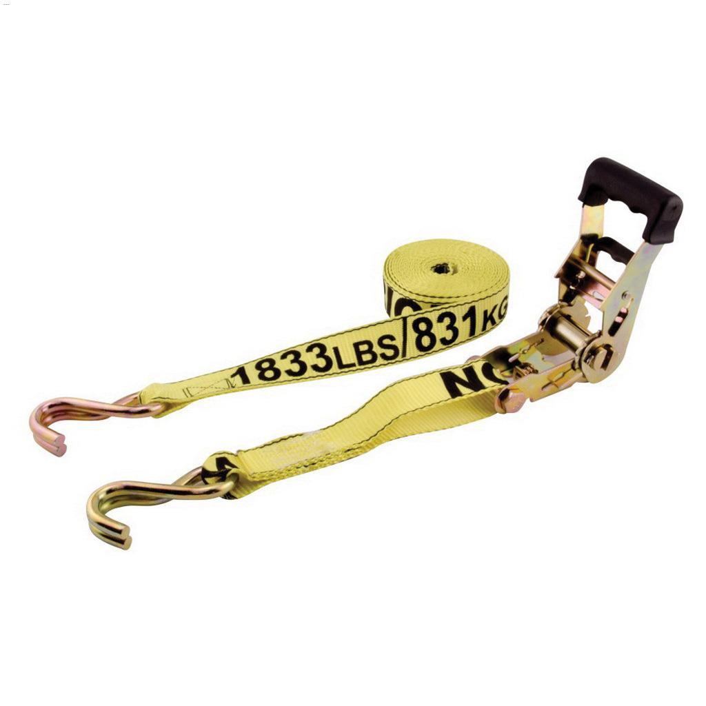 15' x 1-1/2" Heavy Duty Ratcheting Tie-Down Strap-2/Pack