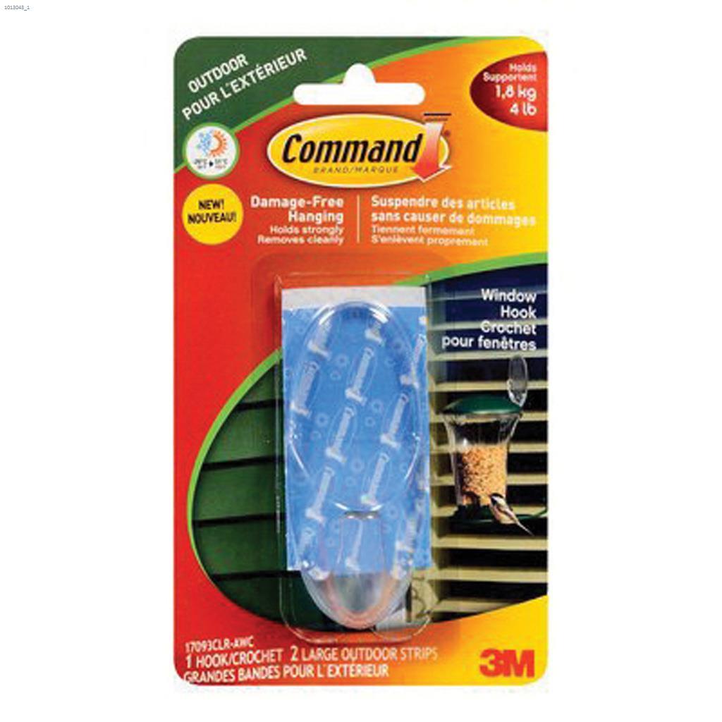 Command Clear Large Outdoor Window Hook