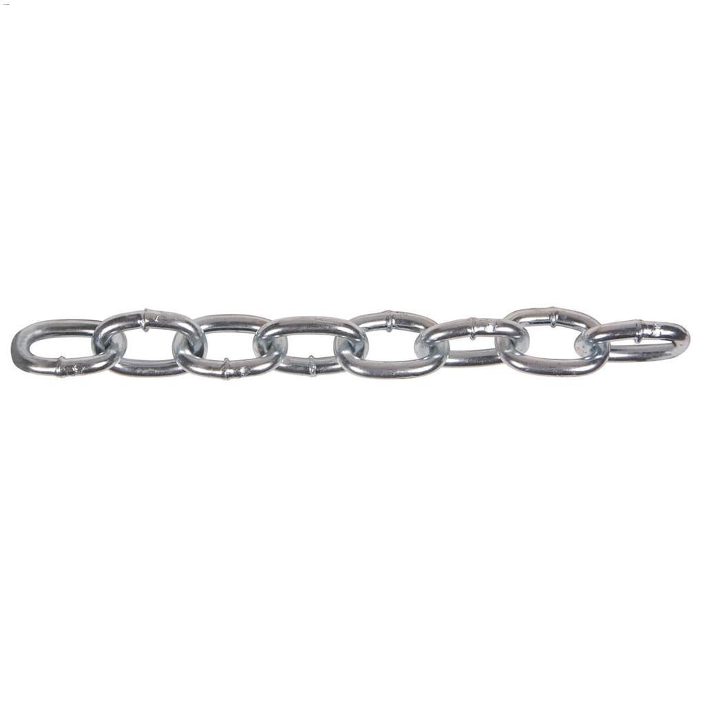 #2/0 Zinc Plated/Black Passing Link Chain