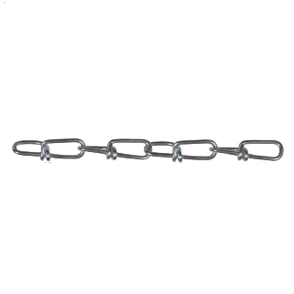 #1 Zinc Plated/Black Double Loop Chain