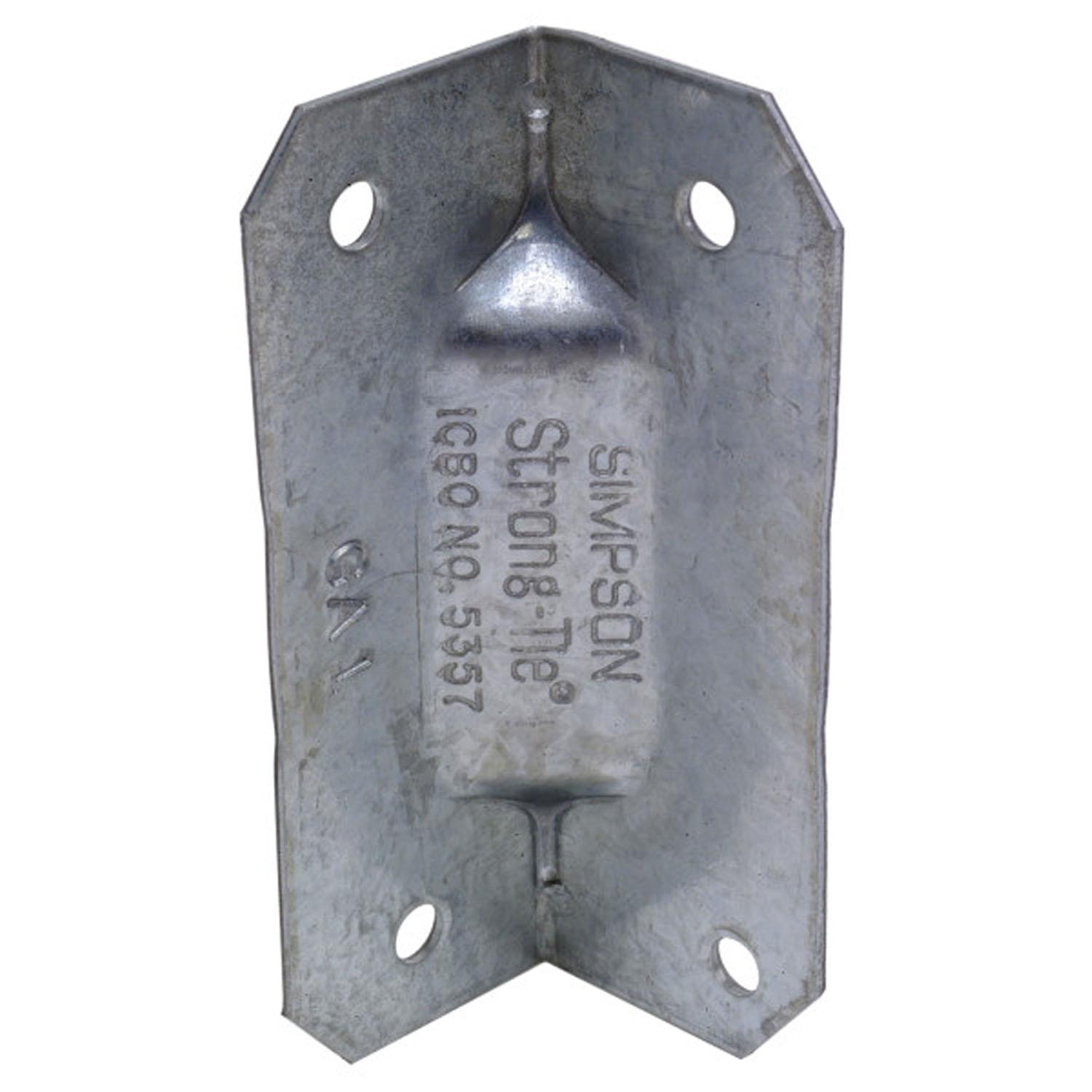 Angle gousset 2-3/4" en acier galvanisé 1"