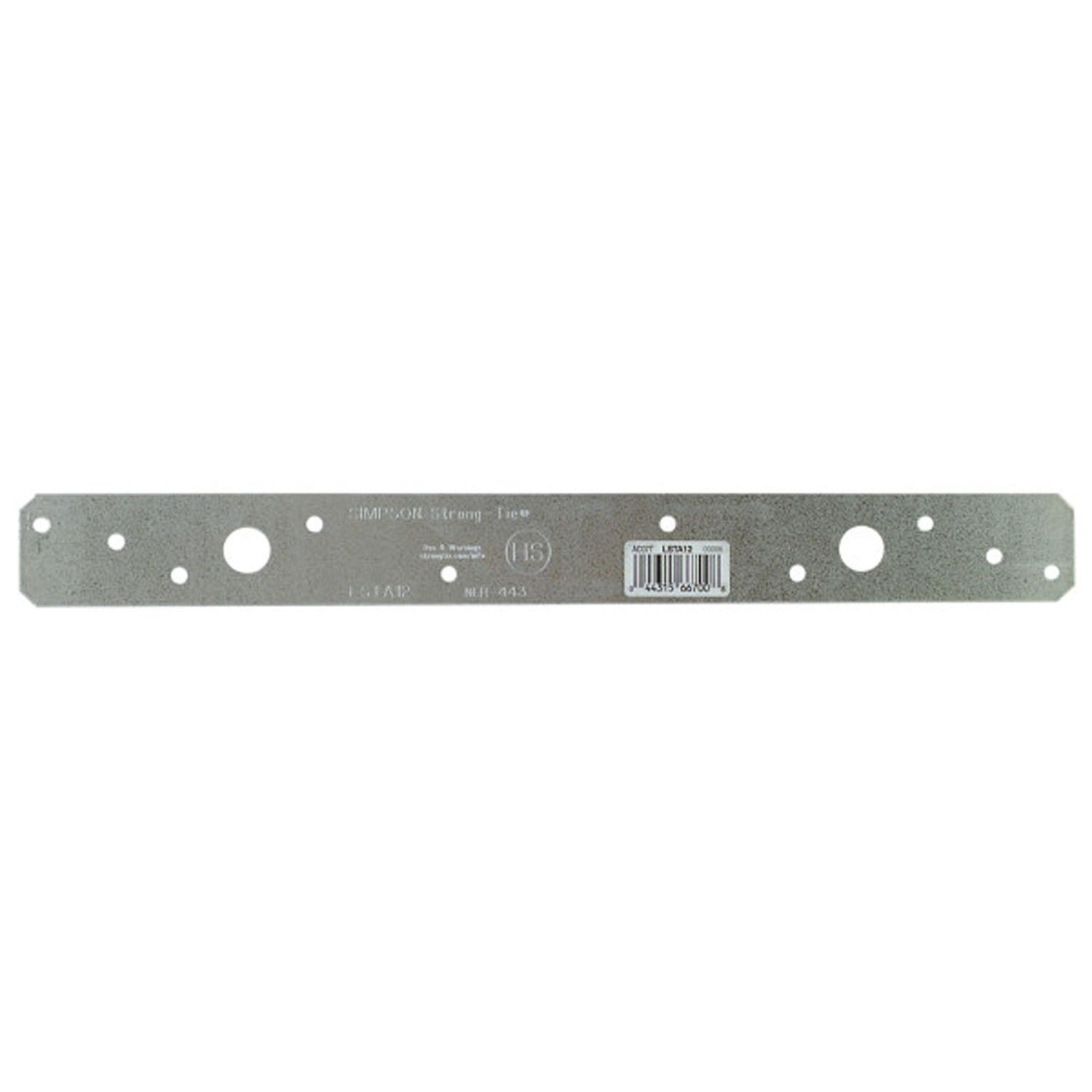 12" x 1-1/4" Galvanized Steel Strap Tie