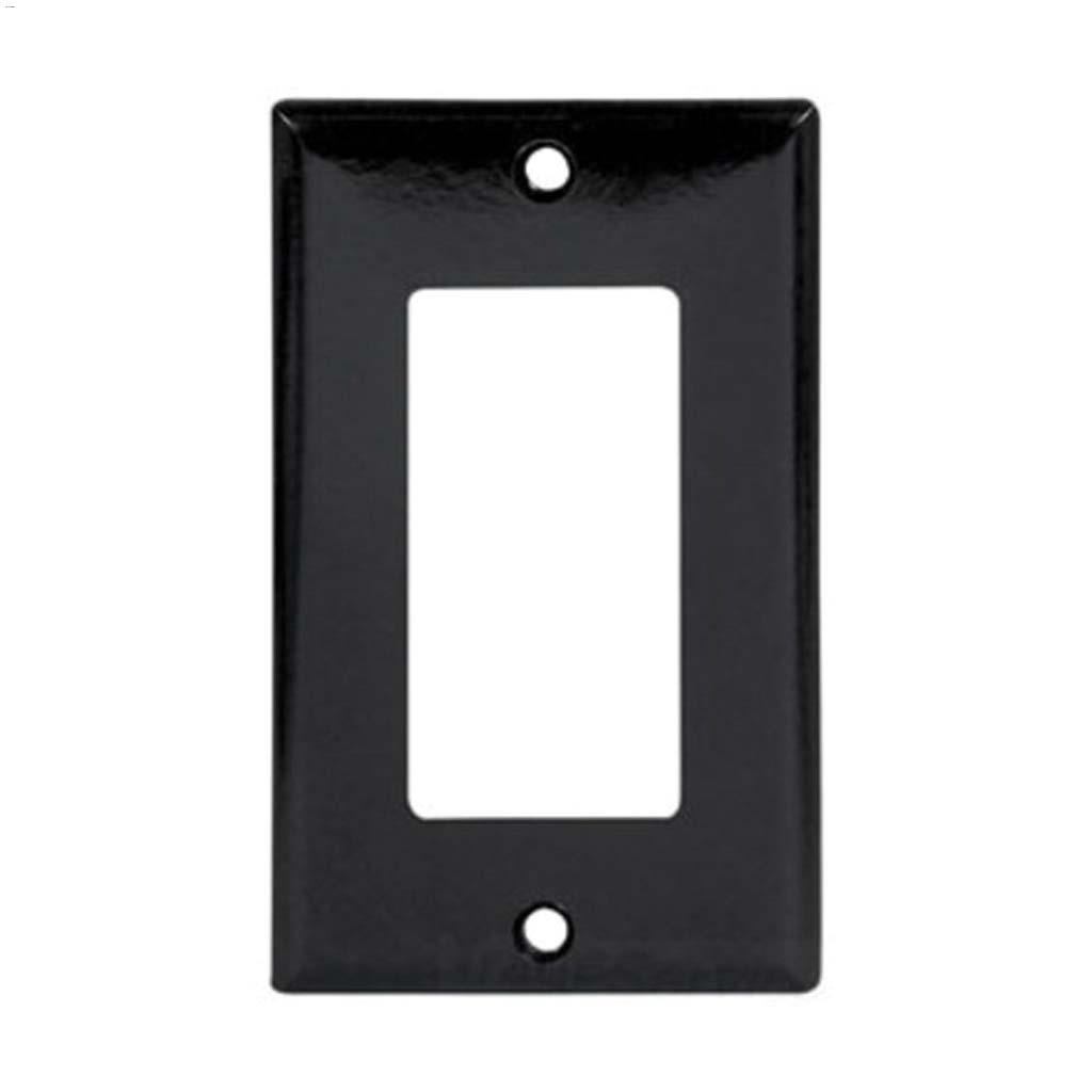 Black Thermoset (1) Decorator Wall Plate