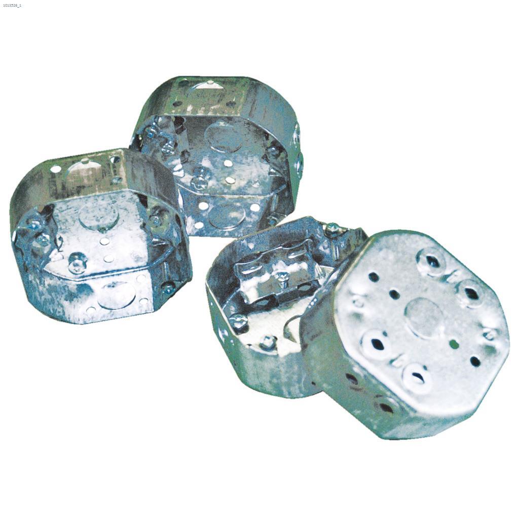 Boîtier de distribution octogonal métallique 4"x 1-1/2"-4pqt