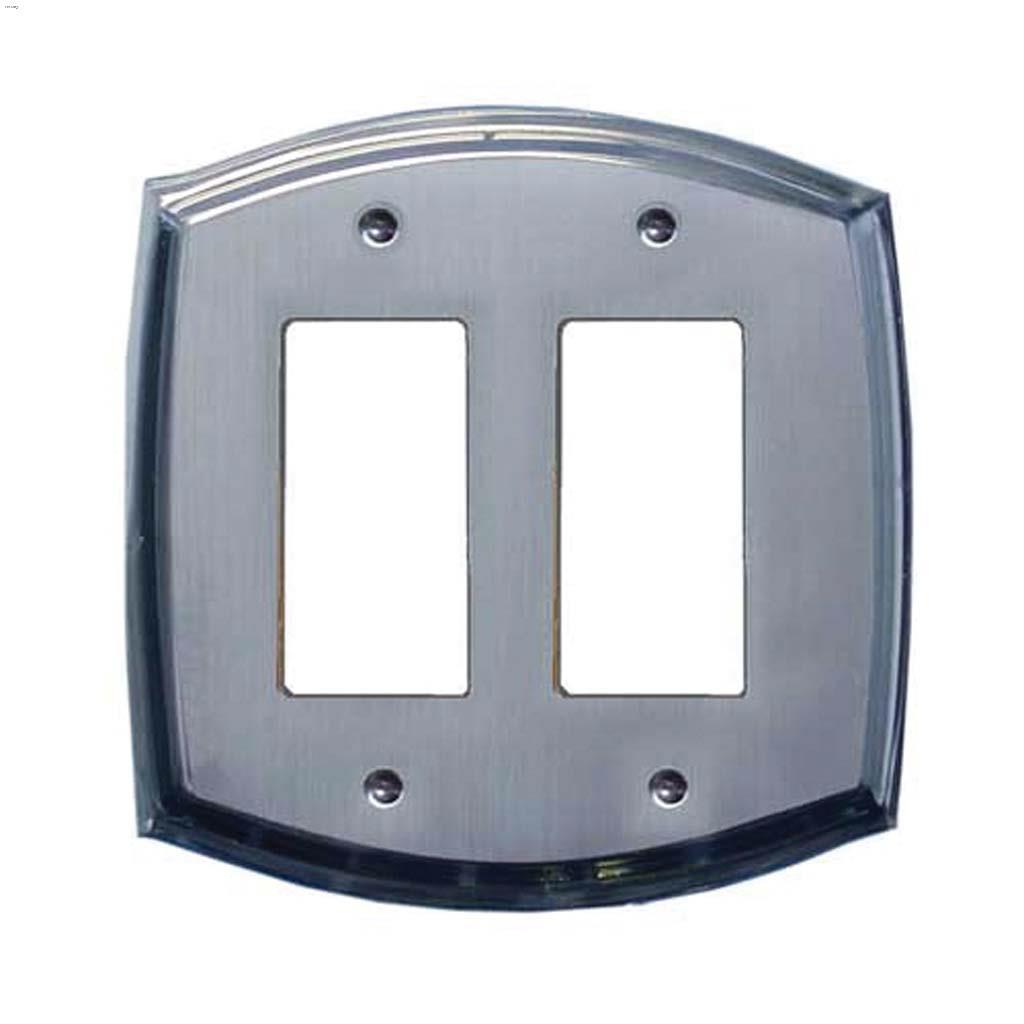 Etched Steel Double Rocker Wall Plate
