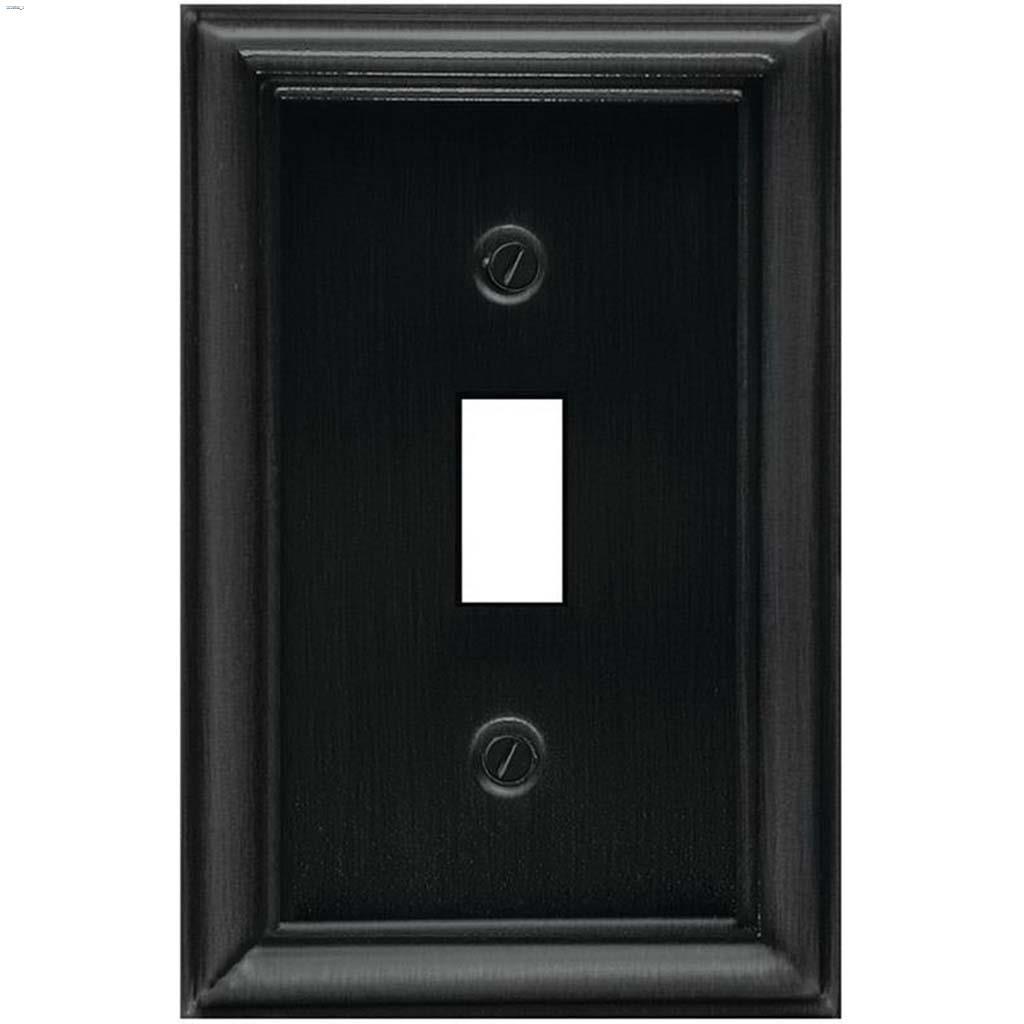 Pewter Metal (1) Toggle Wall Plate