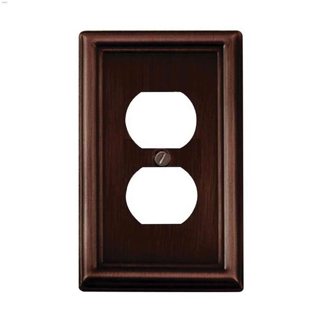 Oil Rubbed Bronze Metal Duplex Wall Plate