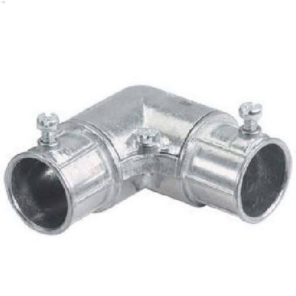 3/4" Die-Cast Zinc Silver 90 Degree Inside Corner Pull Elbow