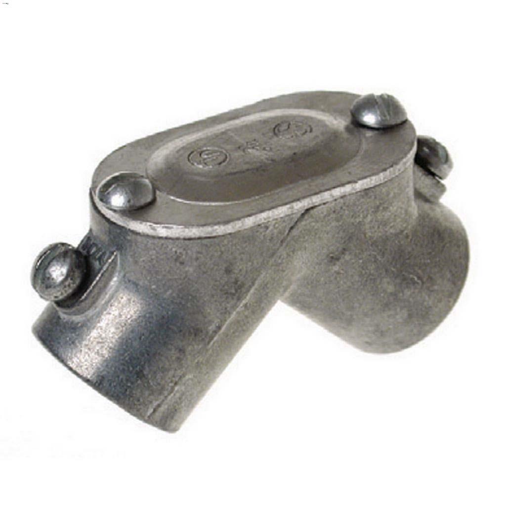 Coude à poignée 90 degrés 1/2" zinc EMT à EMT avec rondelle