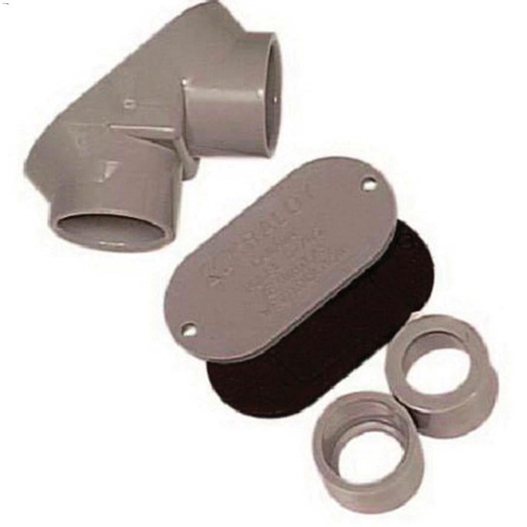 3/4 - 1/2" PVC Gray Pull Elbow