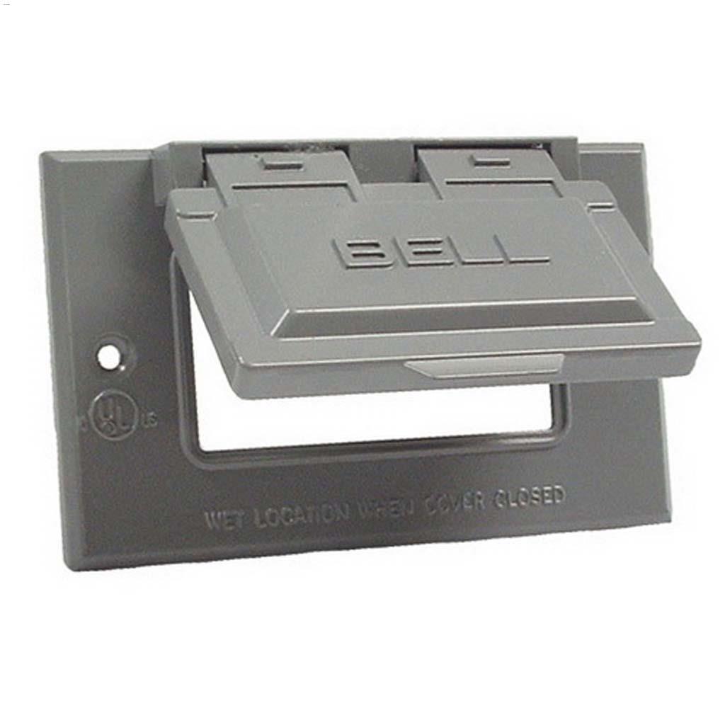 Couvercle boîtier seul gris disjoncteur 4-1/2"x3/4"x2-3/4"