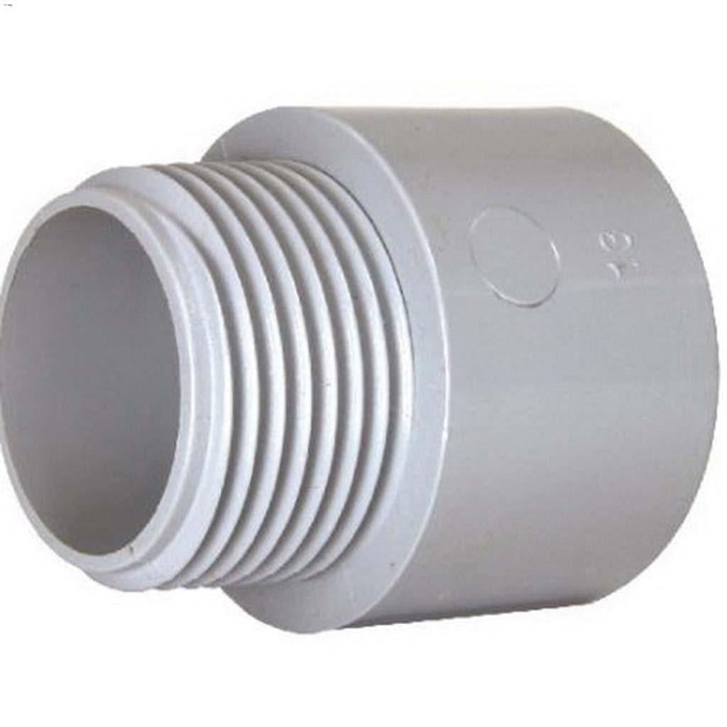 1-1/4" PVC Gray Terminal Adapter