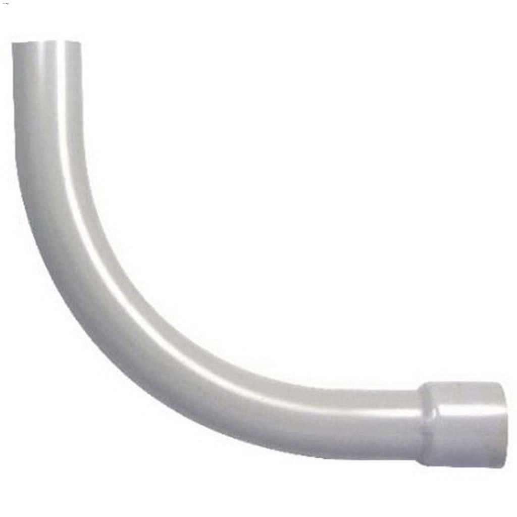 Coude à degrés 1" en polychlorure de vinyle gris 90