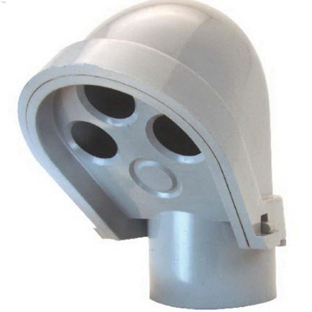Capuchon de tête d'entrée de service gris en PVC 2"