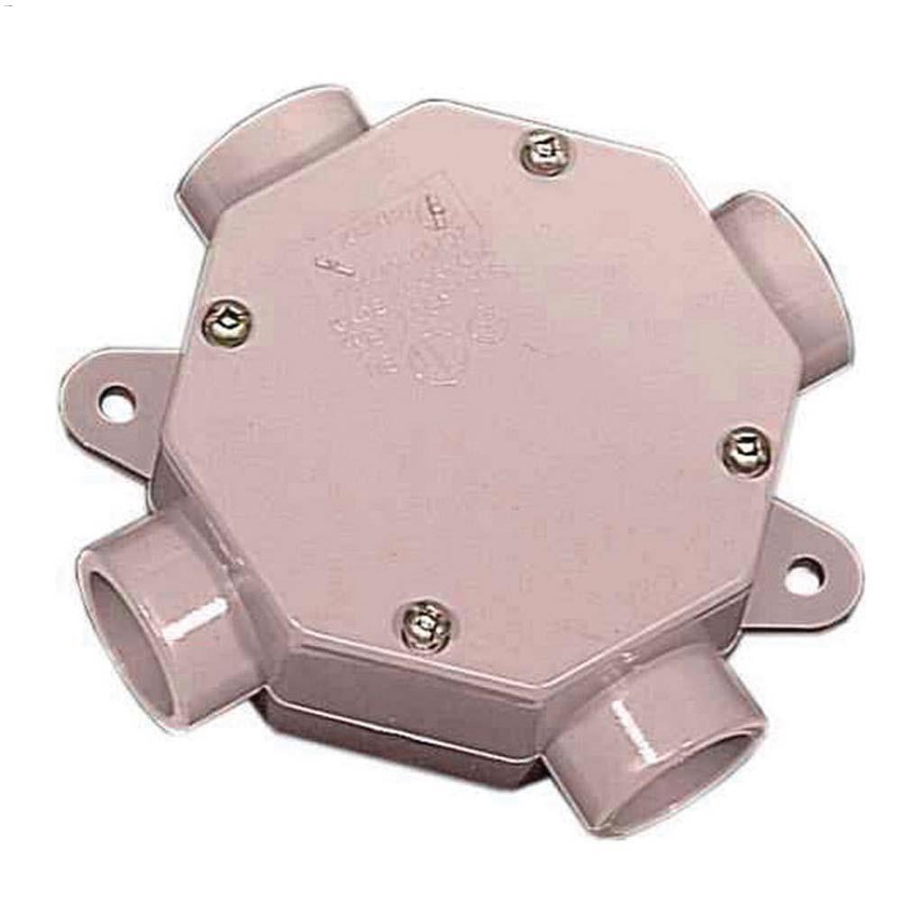 Boîtier de jonction ronde en PVC de centre 3/4"