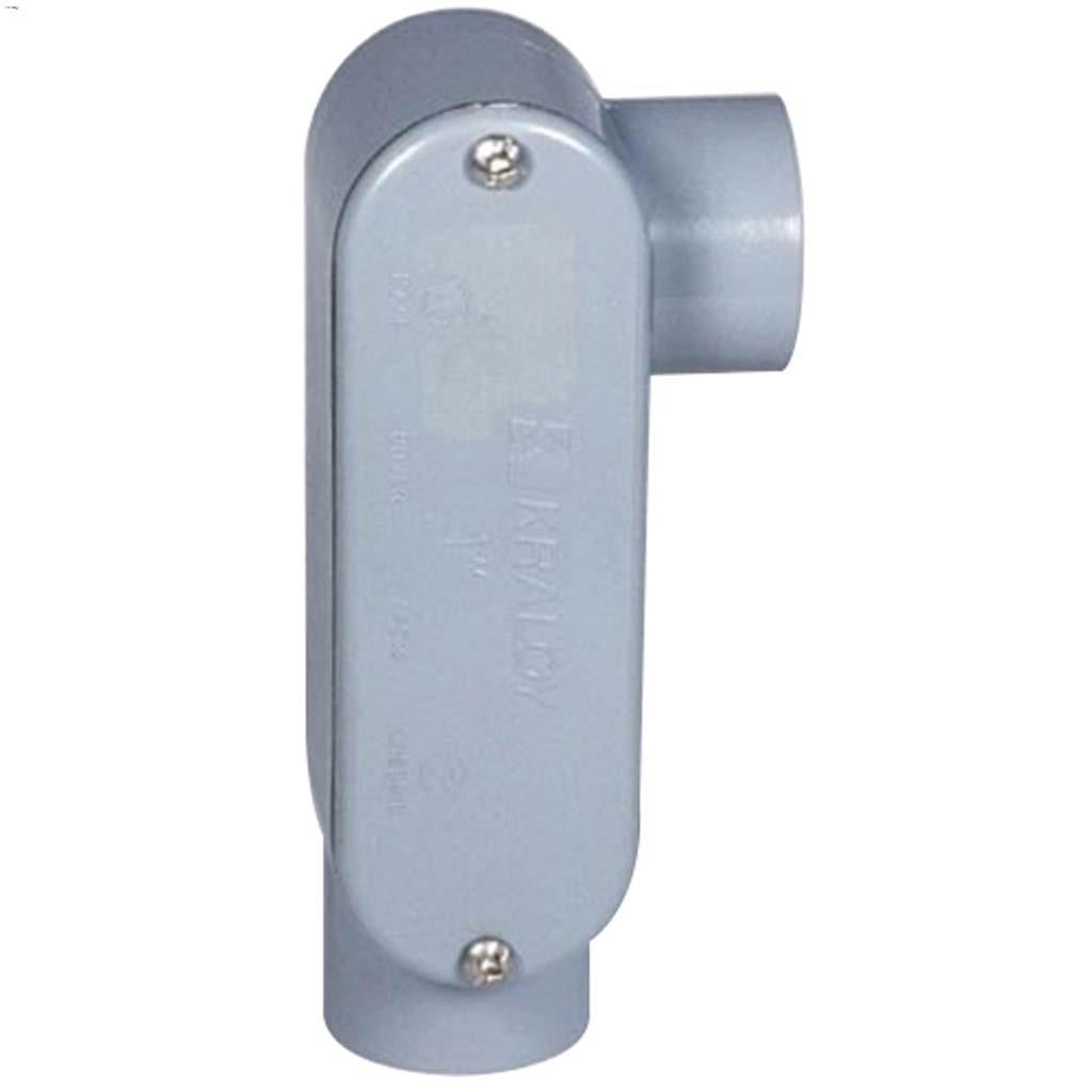 Raccord d'accès type LL gris en polychlorure de vinyle 3/4"