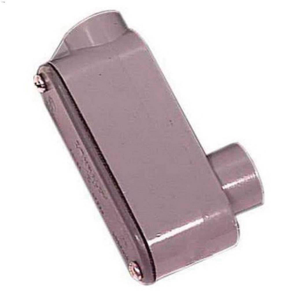 Raccord d'accès type LB gris en polychlorure de vinyle 1/2"