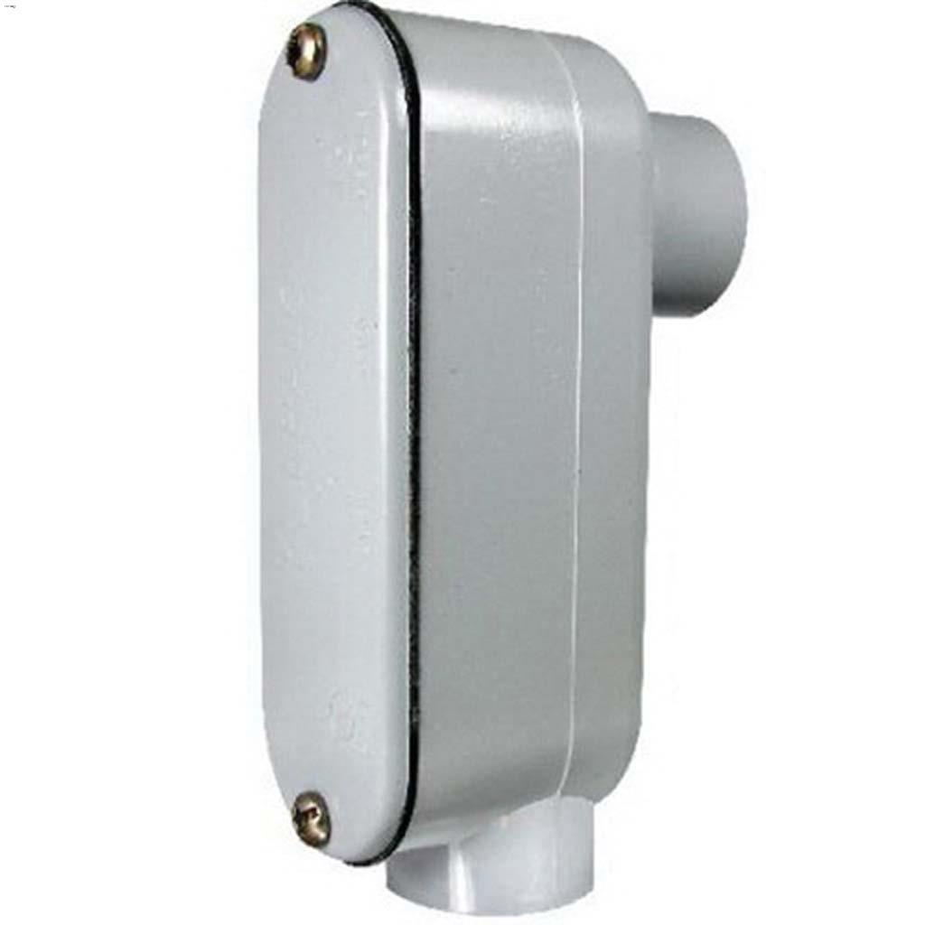 Raccord d'accès type LB gris en polychlorure de vinyle 3/4"