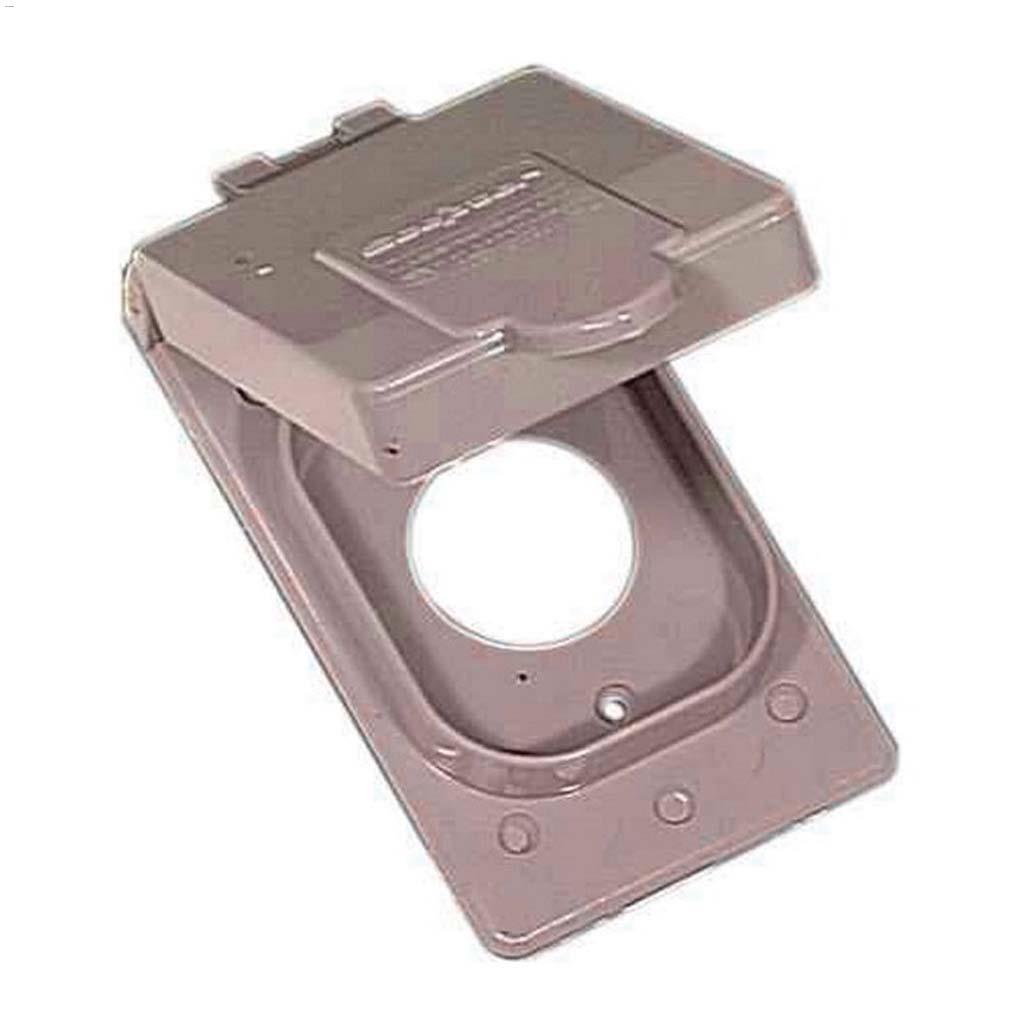 Gray PVC 15A Receptacle Cover