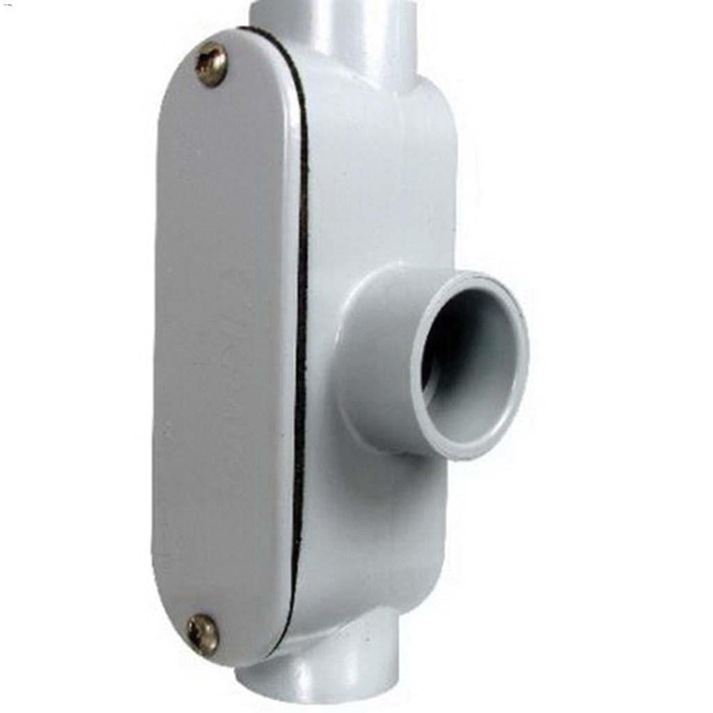 Raccord d'accès gris type T en polychlorure de vinyle 1"