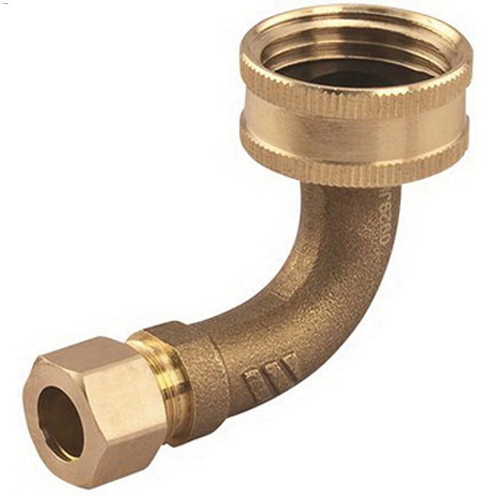 Coude connecteur lavevaisselle compression boyau fem 3/8"