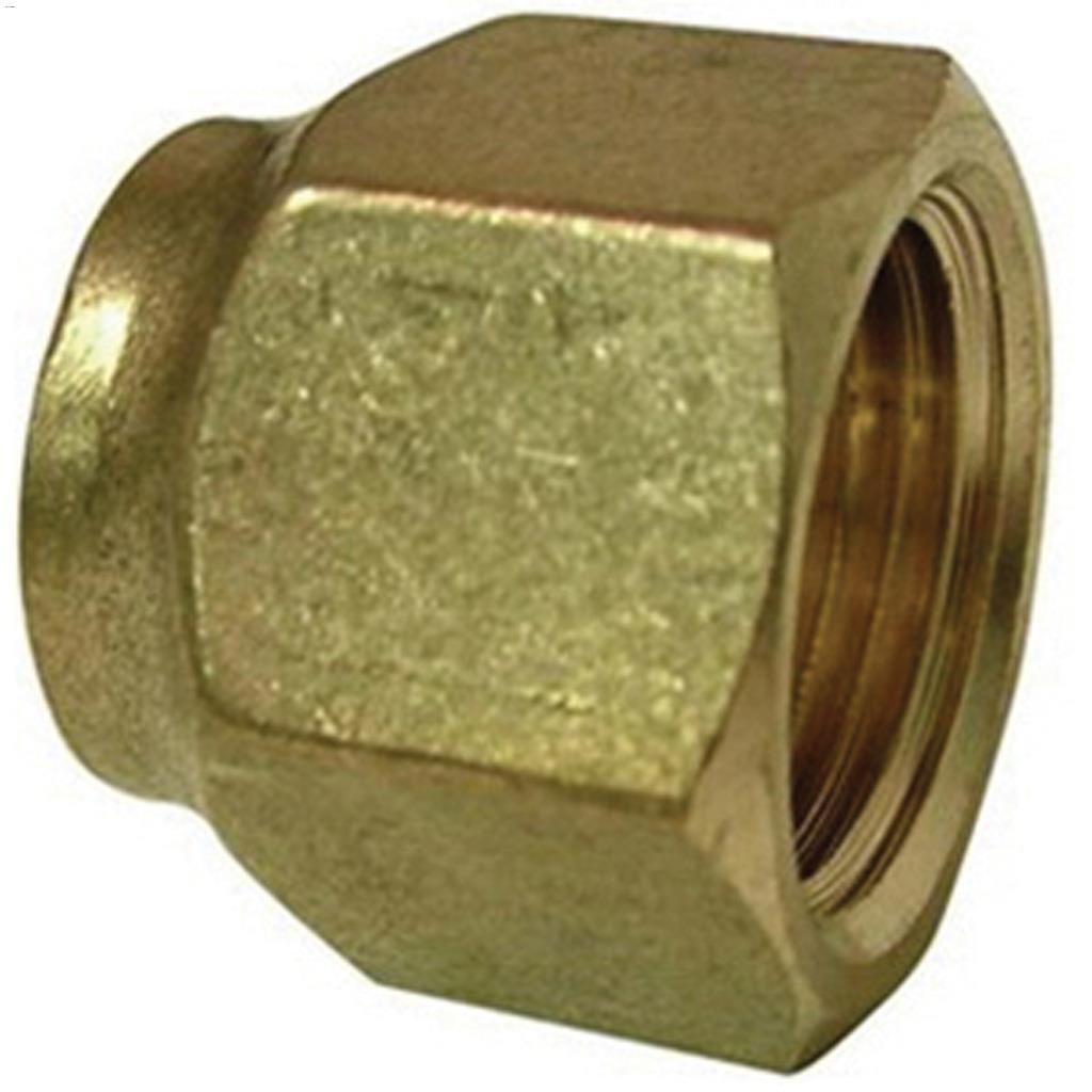 Écrou évasé forgé court3/8" en laiton 45 degrés