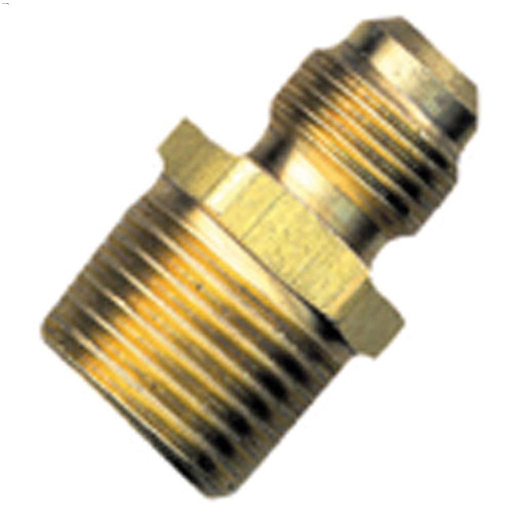 Raccord évasé 3/8" x 1/2" évasé x semi-laiton MIP 45 degrés