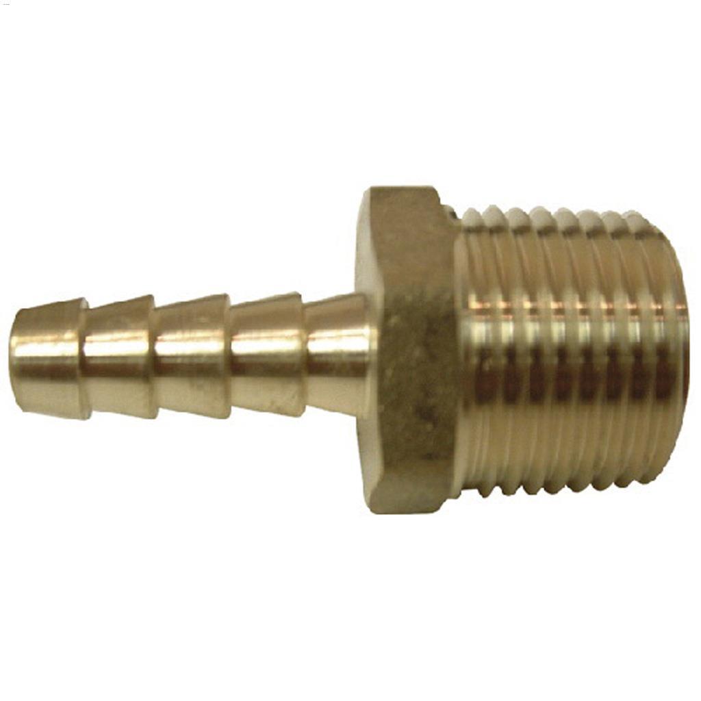 Adaptateur en laiton à barbillons x MIP 5/8" x 1/2"