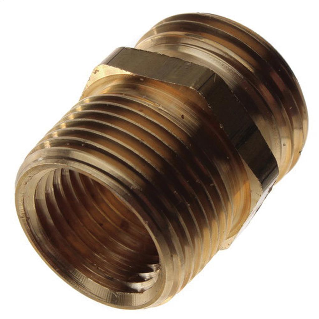 Adaptateur boyau jardin laiton FIPxMIPxboyau mâle 3/4"x1/2"