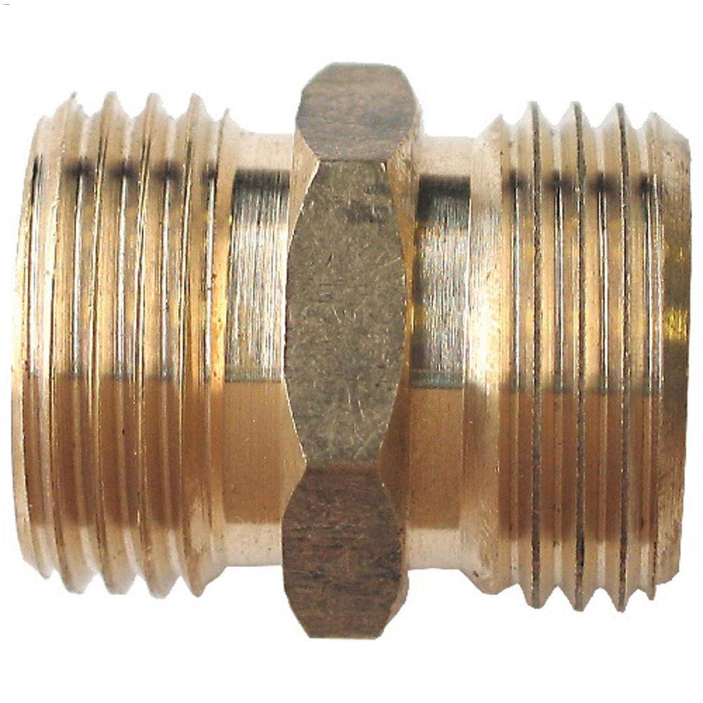 Adaptateur boyau jardin laiton fileté pour boyau mâle 3/4"
