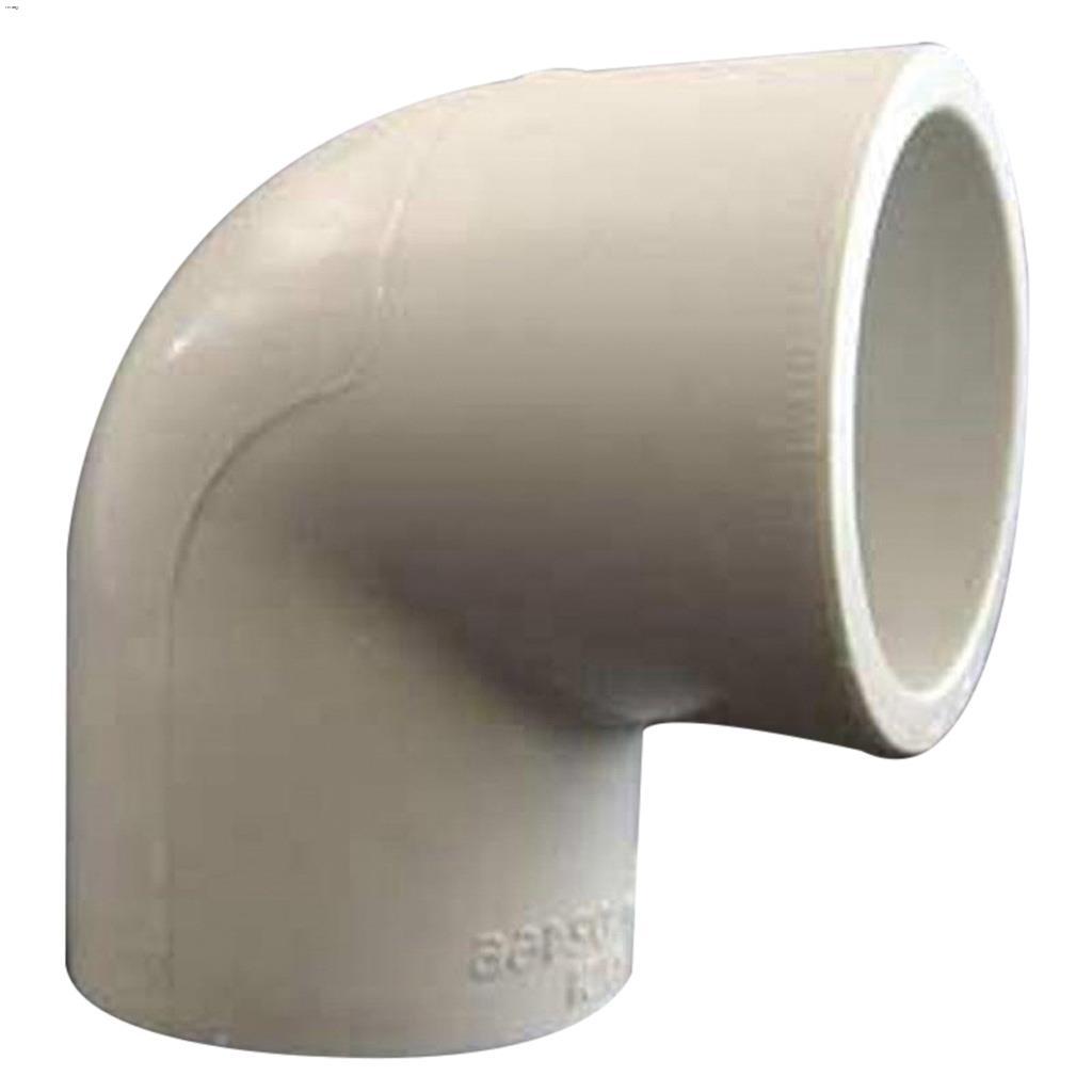Coude à 90 degrés 1" en PVC blanc pour douille