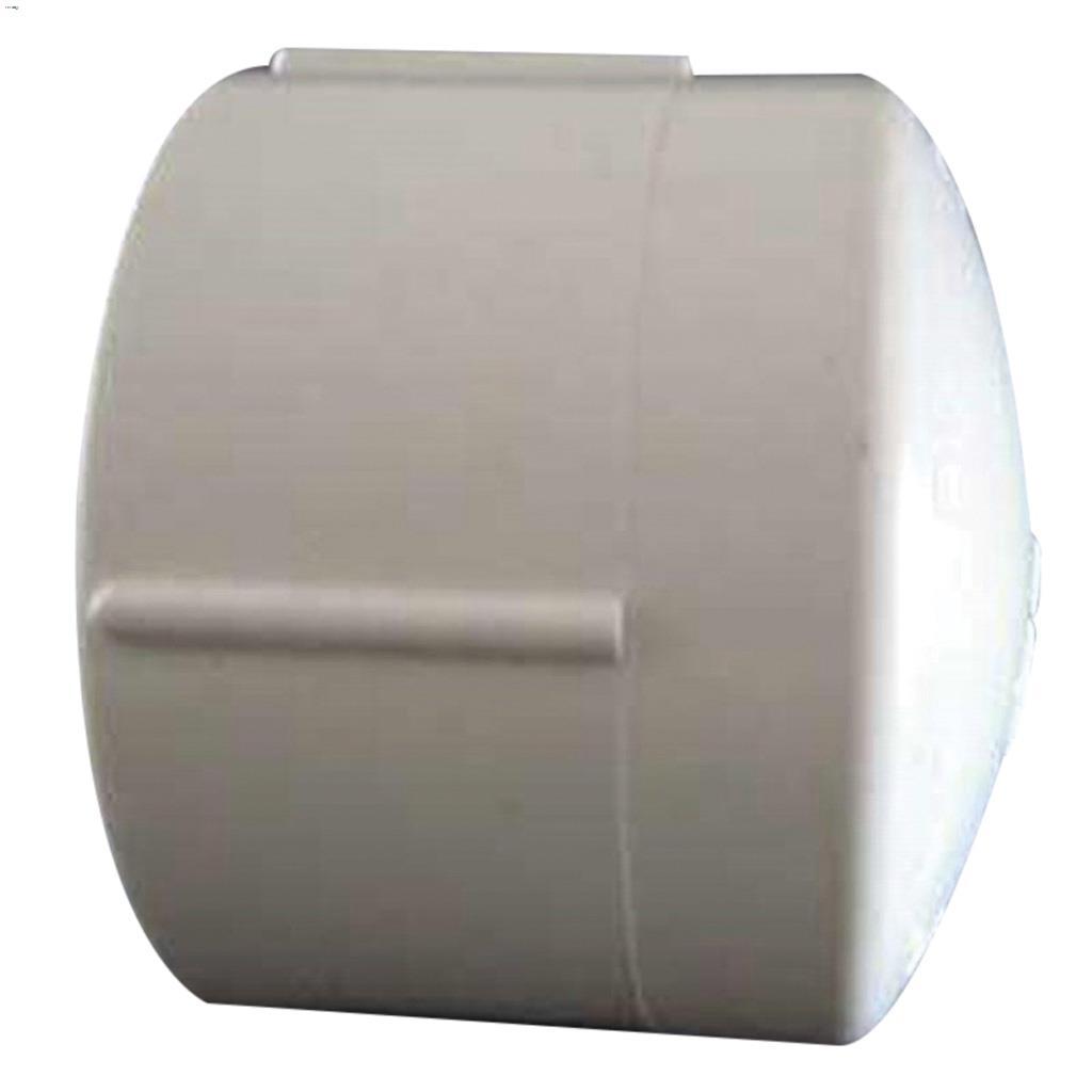 1" Socket White PVC Cap