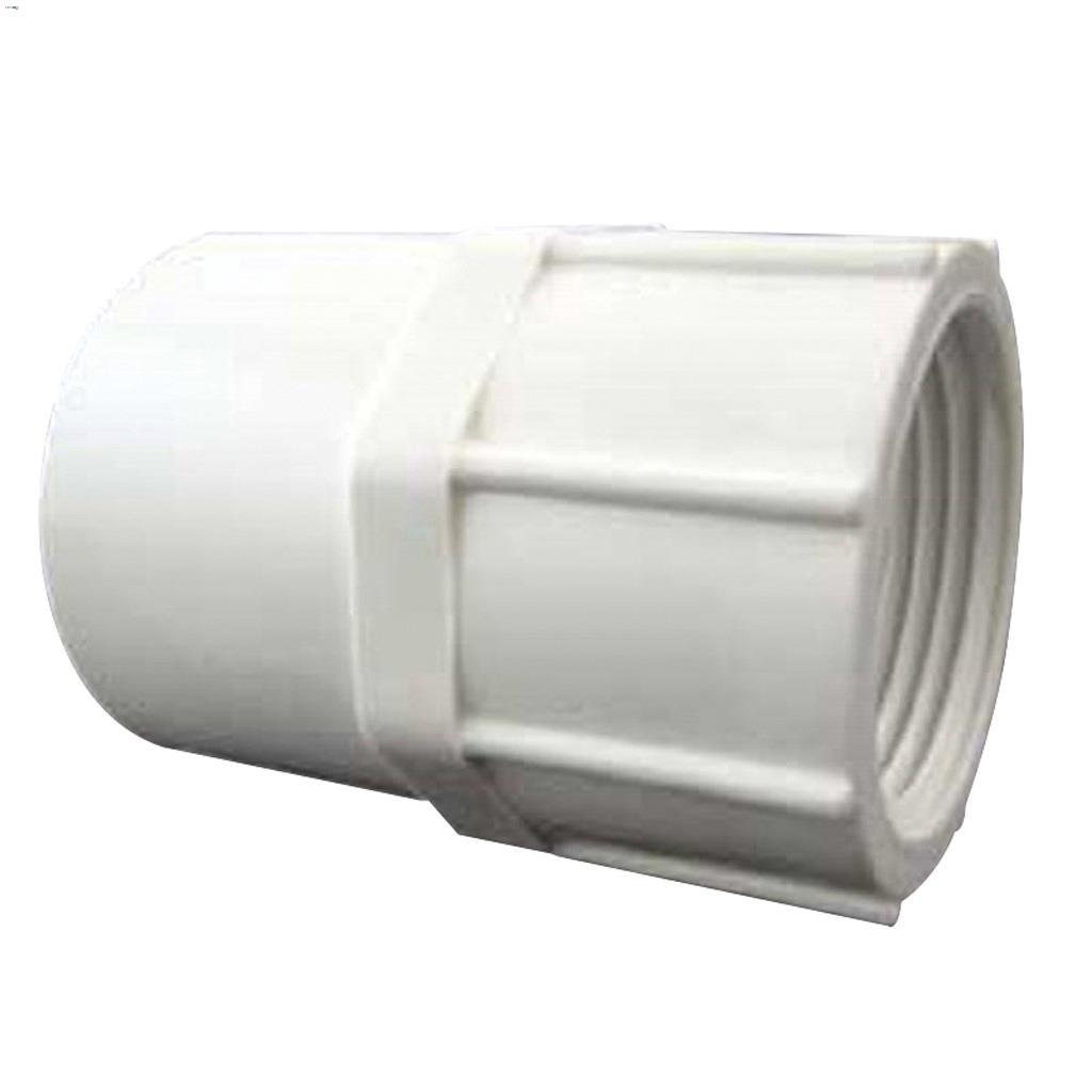 1" Socket x FPT White PVC Female Adapter