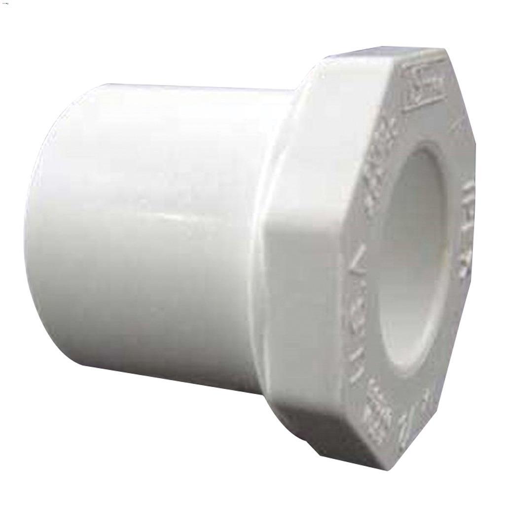 1" x 3/4" Spigot x Socket White PVC Reducer Bush