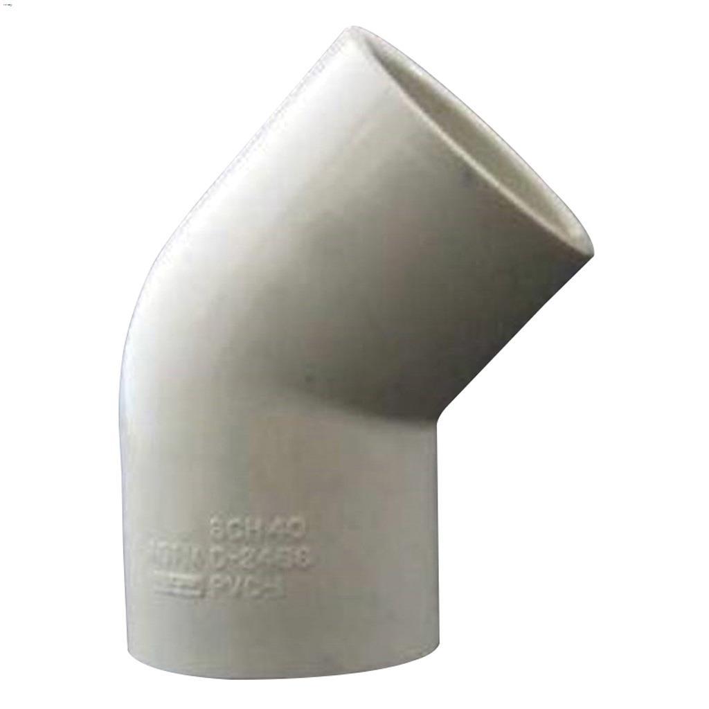 Coude à degrés 3/4" en PVC blanc pour douille 45
