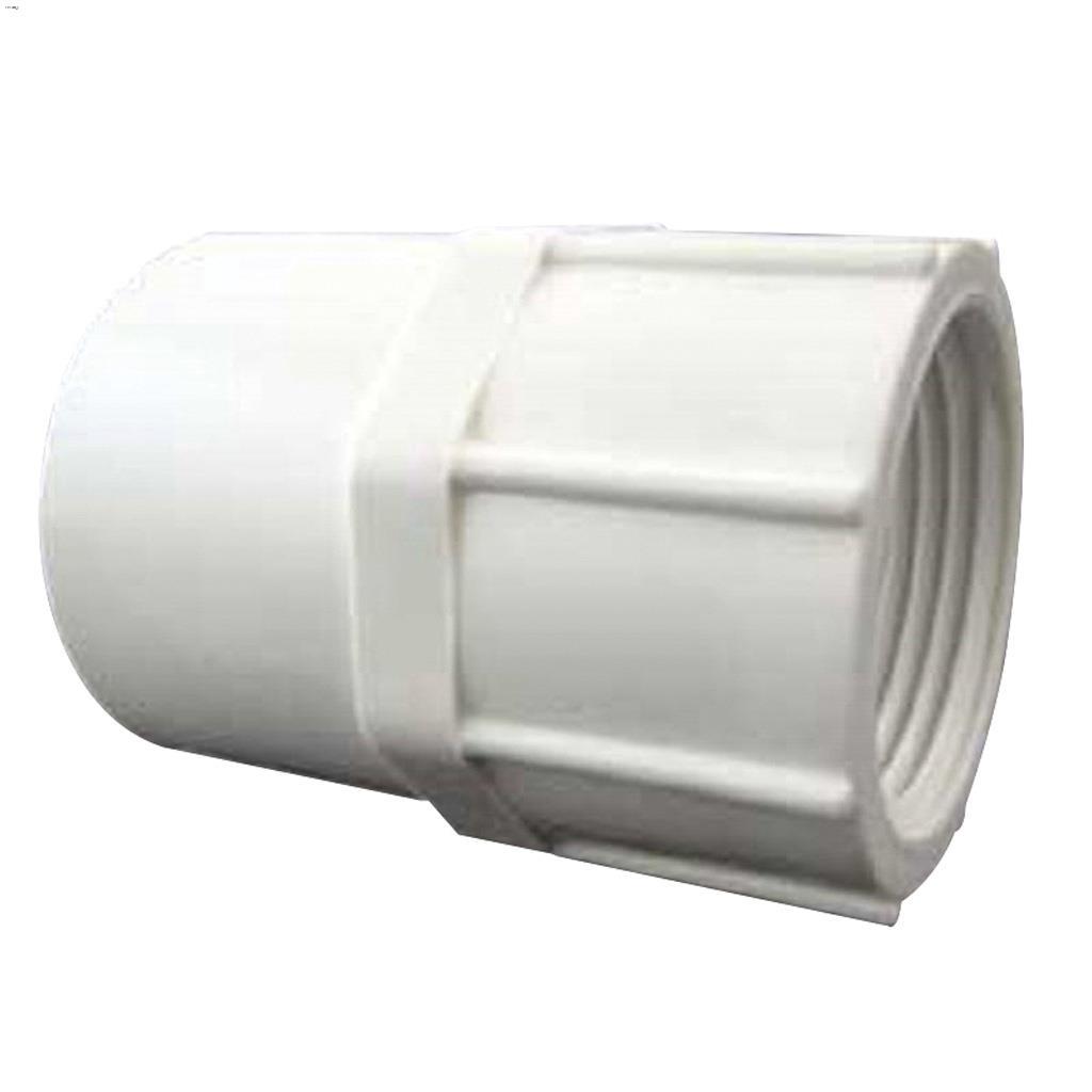 1/2" Socket x FPT White PVC Female Adapter