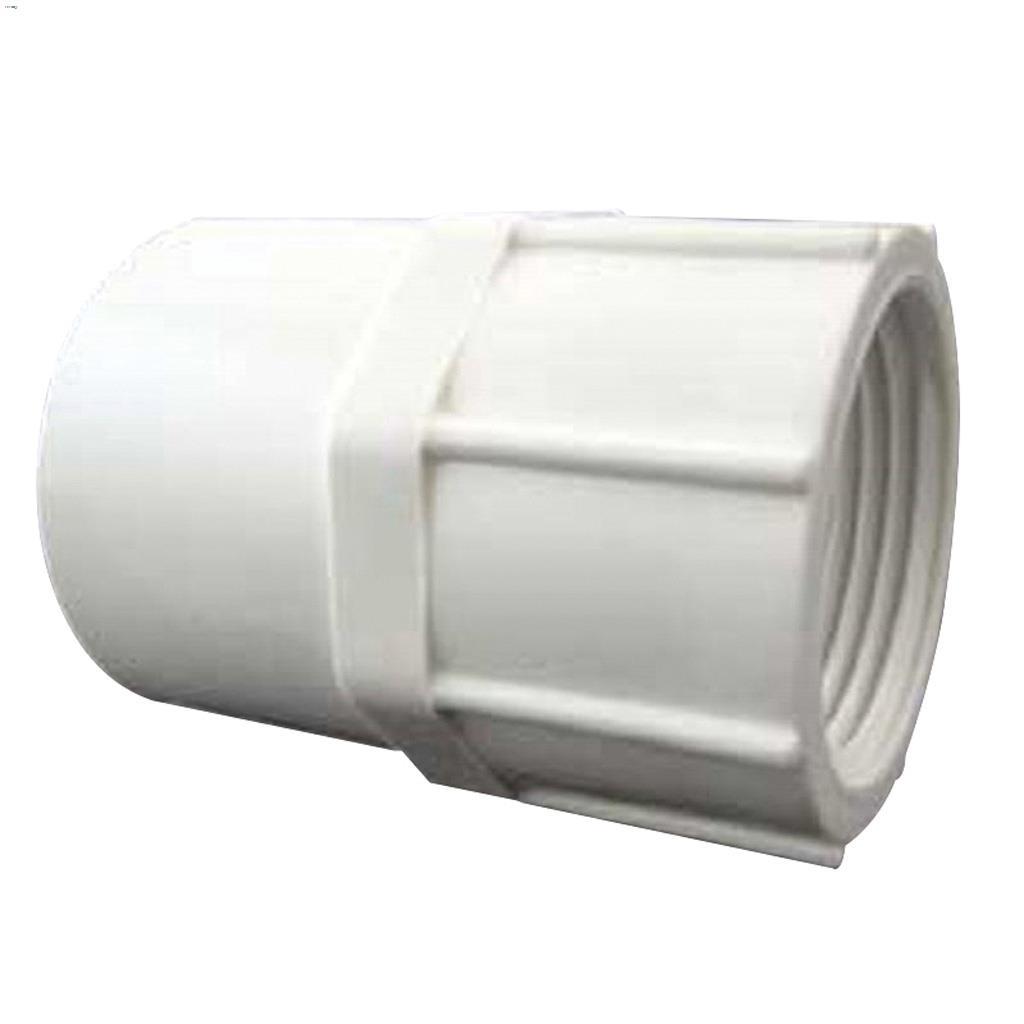 Adaptateur femelle en PVC blanc douille x FPT 3/4"
