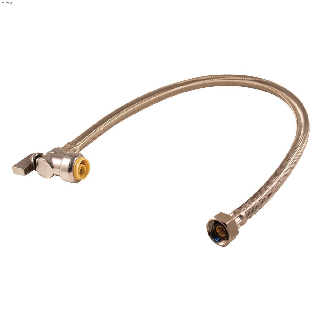 1/2" Push-Fit Angle Valve x FIP 24" Flexible Connector